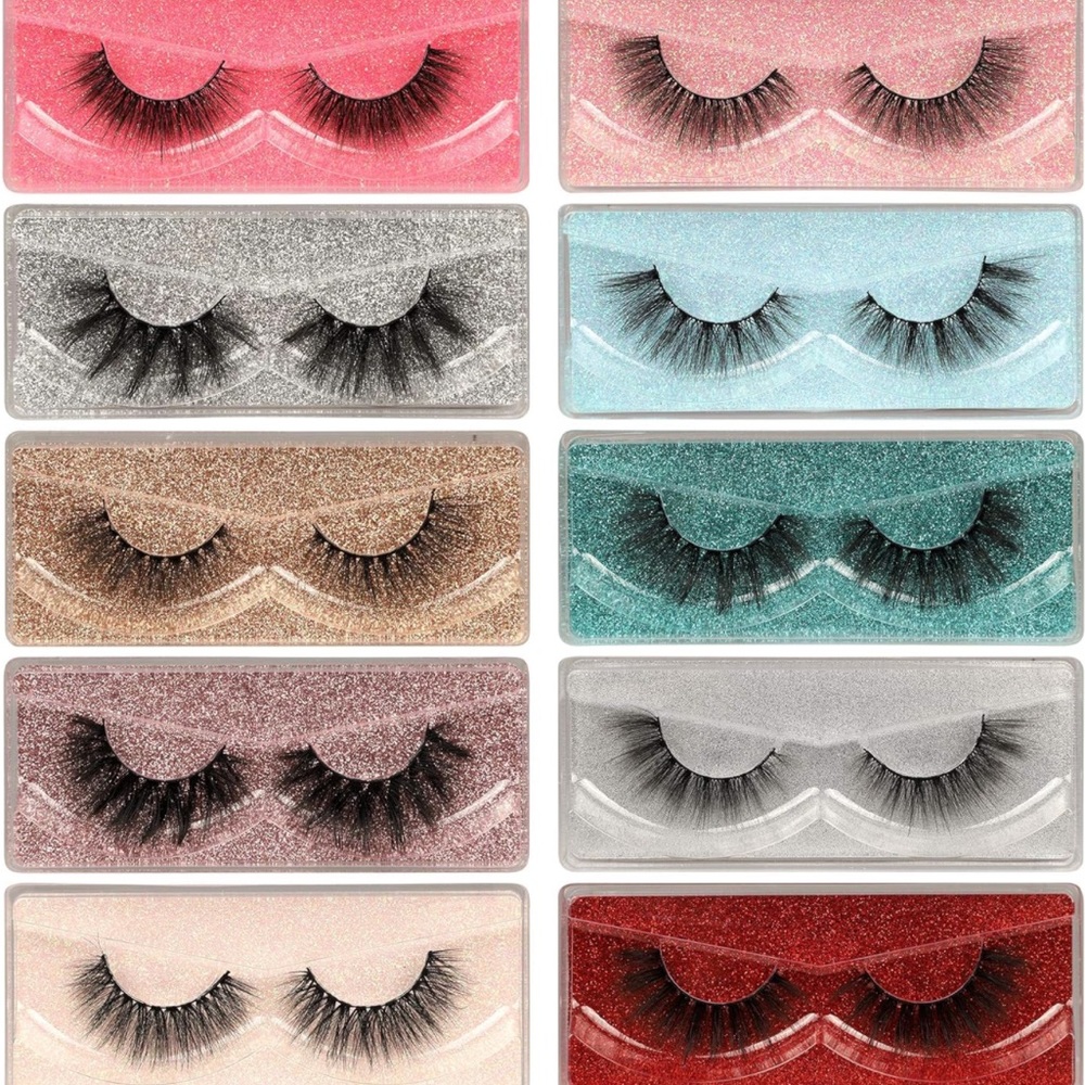10 Faux Mink Eyelashes 10 Pairs/Styles Mixed Lashes
